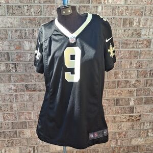 Nike New Orelan Saints Drew Bees Black NFL Jersey with Number 9